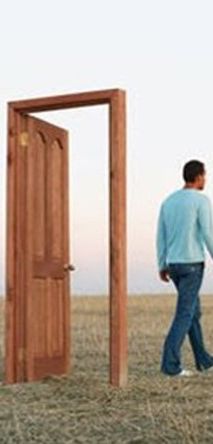 Walking through the door